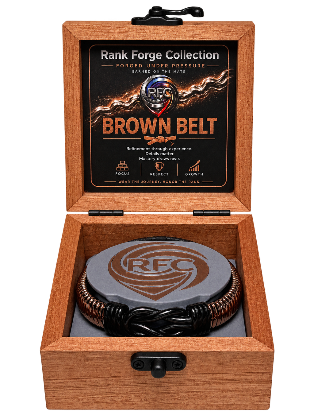BJJ Rank Bracelet - Brown Belt Edition