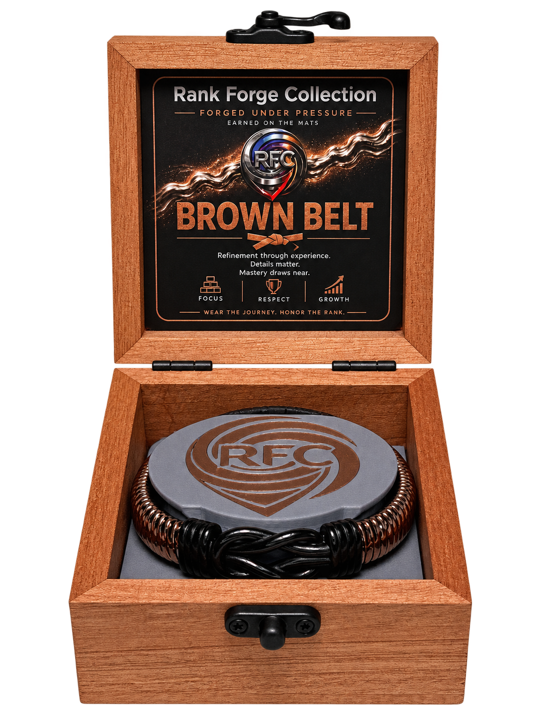 BJJ Rank Bracelet - Brown Belt Edition