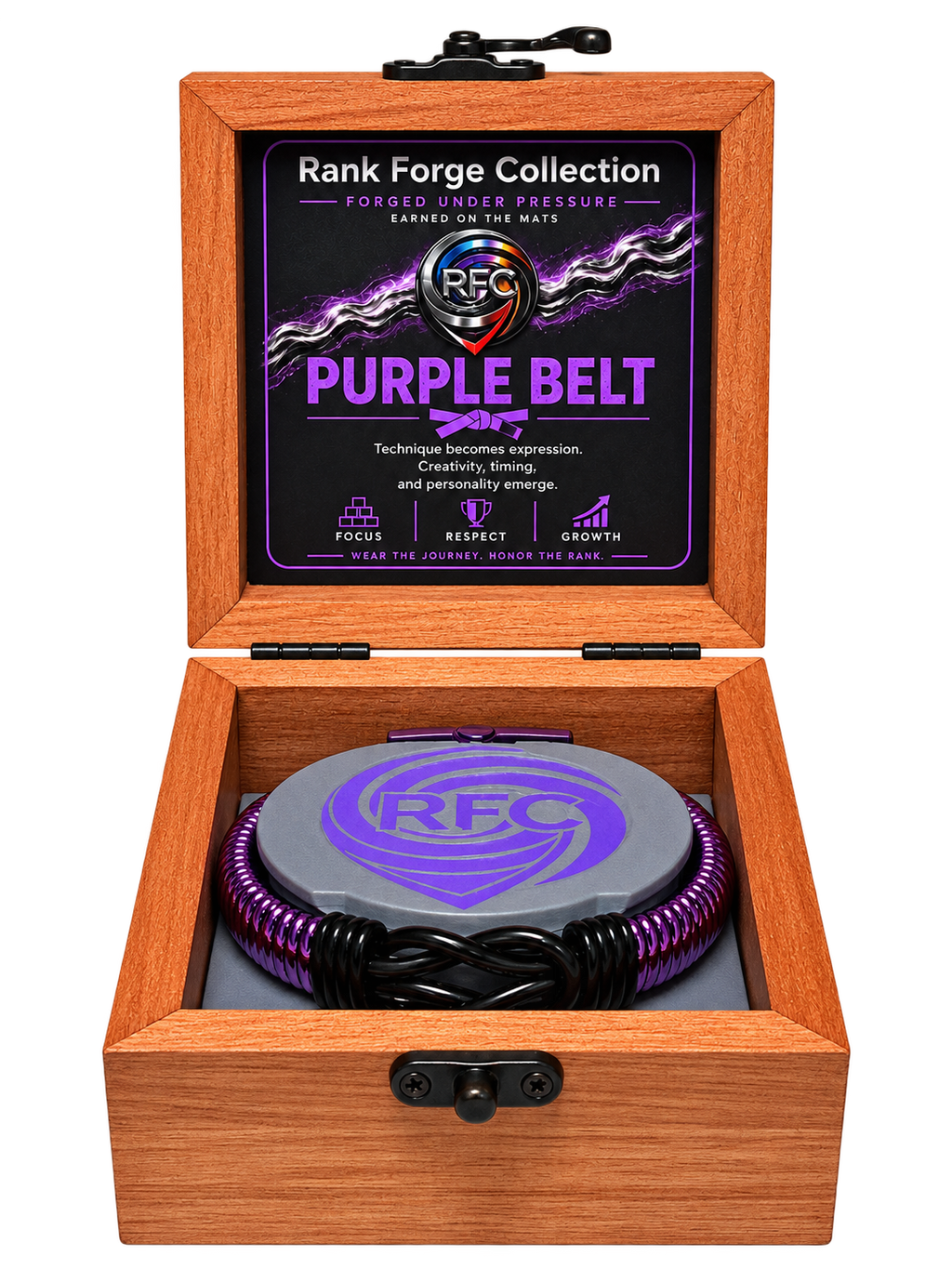 BJJ Rank Bracelet - Purple Belt Edition