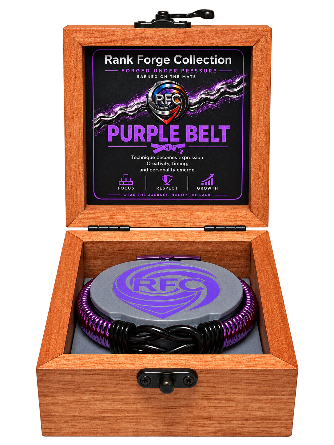 BJJ Rank Bracelet - Purple Belt Edition
